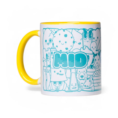 Tazza Sticker Mid - Turchese