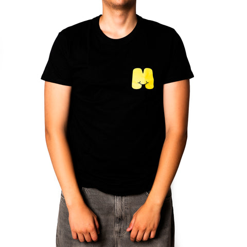 Maglia Nera con M Gialla Mid